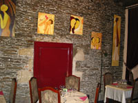 restaurant au verre bouteille